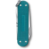 Нож-брелок Victorinox Classic SD Alox, бирюза Wild Jungle (0.6221.242G)